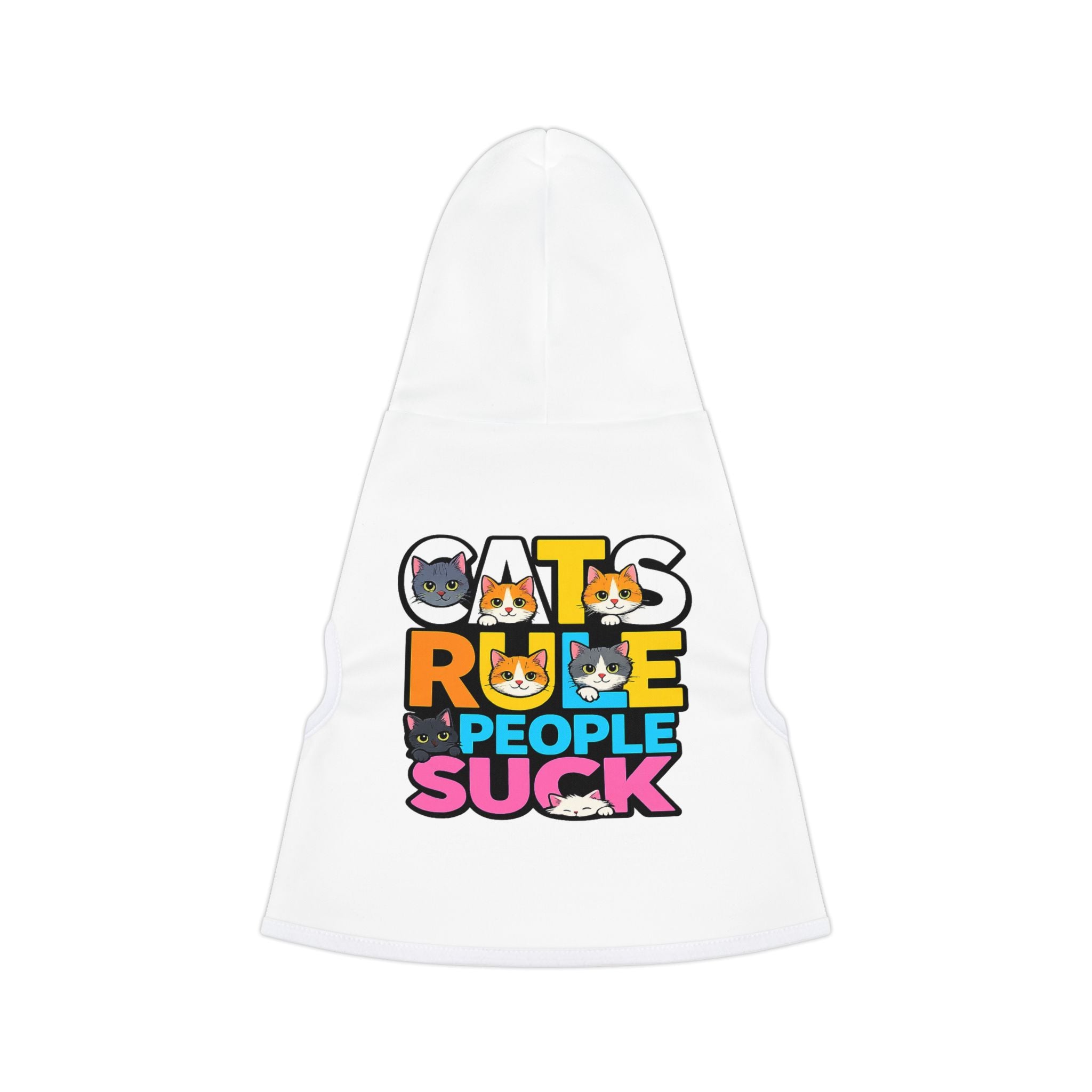 Pet Hoodie — "Cats Rule, People Suck" Funny Cat Lover Dog & Cat Hoodie