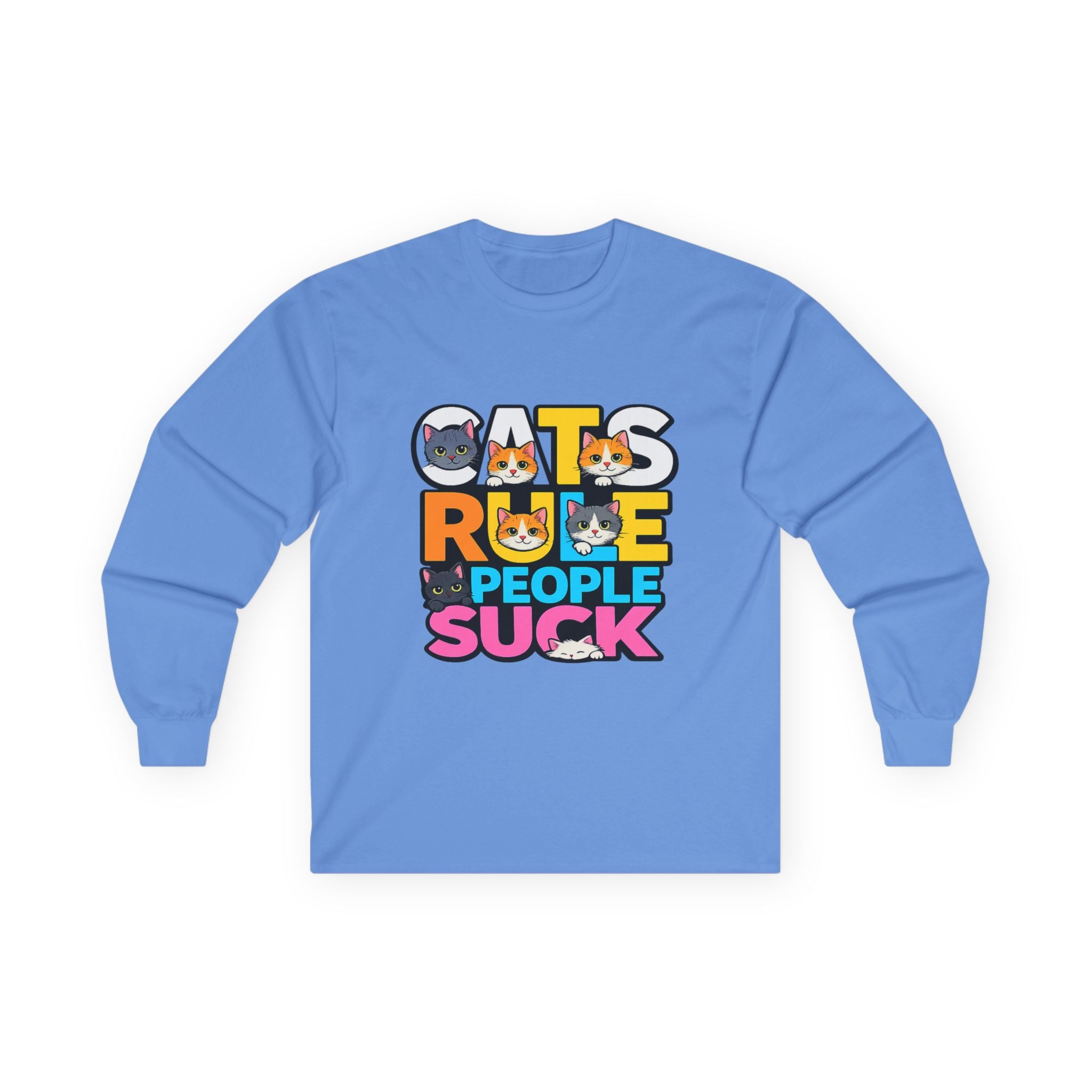 Cats Rule People Suck Long Sleeve Tee